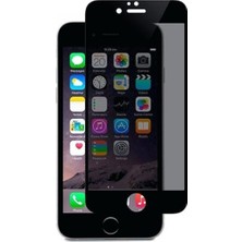 iPhone 6 / 6s Uyumlu Privacy Ön Koruma Temperli Hayalet Cam Ekran Koruyucu (Siyah)