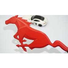 Dk Tuning Mustang Shelby Gt Koşan At Bagaj Kırmızı Logo Arma