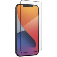 iPhone 12 Mini Uyumlu Superglass Temperli Cam Koruyucu (Siyah)