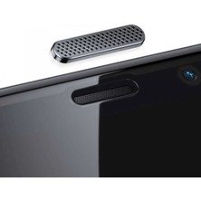 iPhone 12 Pro Max Uyumlu Toz Filtreli Hd Temperli Cam Ekran Koruyucu (Siyah)