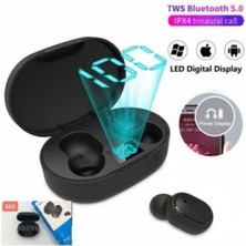 Teknoloji Gelsin Çift Mikrofonlu Kablosuz  Bluetooth Kulaklık E6S Kulakiçi Yeni Nesil Dots Extra Bass
