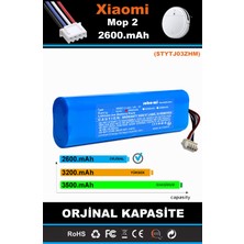 Robo-Mi Xiaomi Mi Vacuum Mop2 STYTJ03ZHM 2600mAh Robot Süpürge Bataryası - Sertifikalı Güvenlik