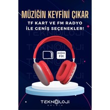 Teknoloji Gelsin P9 Pro Bluetooth Kulaklık Kulak Üstü Stereo Extra Bass Ses Kalitesi Ios ve Android Uyumlu  Aux/sd/fm