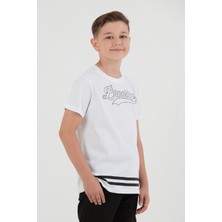 %100 Pamuk Brooklyn Baskılı Erkek Çocuk Tişört