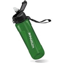 Serenity Haven 850ML Pipetli Ölçü Skalalı Şeffaf Gövde Tritan Su Matarası