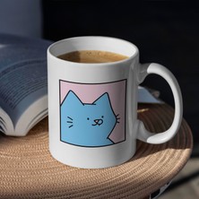Kupa Bardak - Kedi Desenli Kupa Bardak - Hediyelik Kupa Bardak