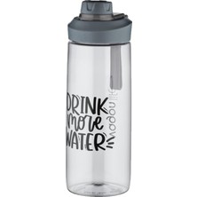 Serenity Haven 720 ml Çevir Aç Kapak Tritan Su Matarası -Silikon Taşıma Askısı-Süzgeçli-