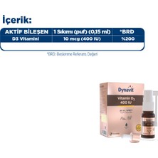 Dynavit Vitamin D3 400 IU 20 mL Sprey - D3 Vitamini