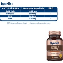 Dynavit Omega 3 950 Mg 30 Yumuşak Kapsül - Yüksek Epa Ve Dha