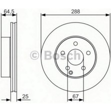 Fren Diski Ön 5 Bijon 288 mm Mercedes C 180 Cgi 08-14, C 200 Kompressor 07-14, C 200 Cgi 07-14, C 250 Cgi 09-14, C 280 07-14, C 280 4-Matic 07-14, C 200 Cdi 07-09, C 220 Cdi 08-14, C 250 Cdi 08 Dpmah