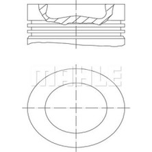 Motor Piston Segman Crafter-Amarok-Passat 81MM 0.50 Ckub-Cktb-Cffa-Cffb-Cfgb-Cfgc-Cnfa-Cnfb 87-891807-32 Dpmah