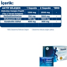 Dynavit Collagen Quatro 30 Saşe - 2'li Avantaj Paketi - Hidrolize Peptit Tip 2 Tavuk Kolajeni, Glukozamin