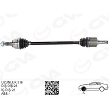 Komple Aks Arka Sağ/sol Freelander 2 L359 2.0 Si4 2.2td4 06 14 820MM Diş 28 Diferansiyel Diş 26 Dpmah