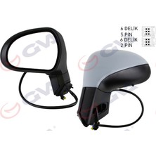Diş Dikiz Aynasi Sol 207 06 Elektrikli Isitmali Sinyalli Astarli Konveks VM-6207EHPL Dpmah