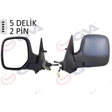 Diş Dikiz Aynasi Sol Berlingo-Partner 97 Mekanik Isitmali Konveks Astarli 2 Fiş VM-118NPL Dpmah