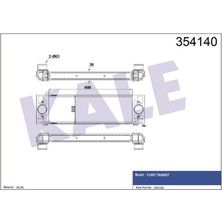 Turbo Intercooler Radyatoru Ford Transit 2.2 135 140PS 11 3.2 200PS Tdci 06 Dpmah