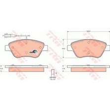 Fren Balatasi Ön [ Fiat Fiorino , Albea , Linea , Doblo 2007- , Citroen Nemo 1.3 Hdi 2010 - , Peugeot Bipper 1.3 Hdi 2010 - ] Dpmah