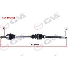 Komple Aks Sağ Peugeot 307 1.4i Man. 00-07 912MM Dpmah