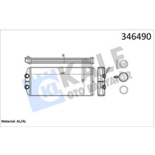 Kalorifer Radyatörü 407 04 C5-C6 290X129X26 Dpmah