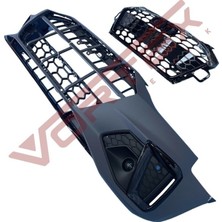 Audi A4 2020- Ön Tampon Set S-Line (Siyah Panjurlu) Uyumlu Oem No: 8W0807065TSET