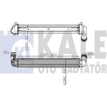 Turbo Radyatörü [ Renault Fluence 1.5 Dci 2010- 657X89X85MM ] Dpmah