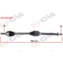 Komple Aks Sağ Renault Fluence 09- Megane Iv 1.5 Dci 6 Vites Auto. 984MM Dpmah