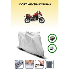 Ducati Multistrada V4 S Için Arka Çanta Ve Kilit Uyumlu Gri Motosiklet Branda, Güvenli
