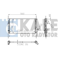 Radyatör Transit V347 1 Sira Alb Sistem Dpmah
