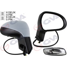 Diş Dikiz Aynasi Sağ 207 06 Elektrikli Isitmali Sinyalli Sensörlü Astarli Konveks VM-6207EHPSR Dpmah