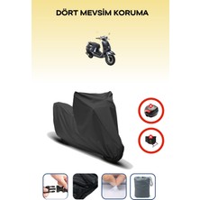 Rks Siesta Uyumlu Siyah Motorsiklet Branda, Motor Örtüsü