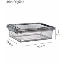 Grimor Life 6 Adet Kilitli Büyük Boy Saklama Kabı Seti 3 Lt.