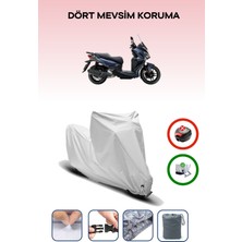 Sym Joyride 300 Için Kilit Uyumlu Motosiklet Branda, Güvenli, Su Geçirmez Dayanıklı Kumaş