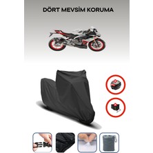 Aprilia Rs 660 Uyumlu Siyah Motorsiklet Branda, Motor Örtüsü