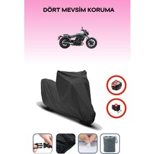 Kawasaki Eliminator 500 Uyumlu Siyah Motorsiklet Branda, Motor Örtüsü