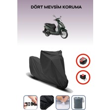 Yamaha D'Elight Uyumlu Siyah Motorsiklet Branda, Motor Örtüsü