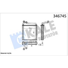 Kalorifer Radyatörü Golf V-Plus-Octavia 1.4-1.6-1.9-2.0-Passat 1.6-1.9-2.0 153X180X27 Mk Ot Ac /- Dpmah