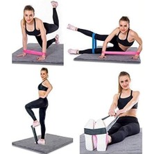 5 Adet Farklı Dirençte Pilates Squat Aerobik Bandı - Hafif,orta,sert Çalışma Lastiği