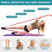 5 Adet Farklı Dirençte Pilates Squat Aerobik Bandı - Hafif,orta,sert Çalışma Lastiği