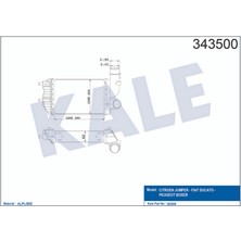 Turbo Radyatörü Intercooler Ducato-Jumper-Boxer Al/pl/brz 295X202X62 Dpmah