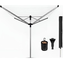 Çamaşır Kurutma Askısı Liftomatic Metallic Grey 60 Metre Beton Zemin Uyumlu Çamaşır Kurutmalık