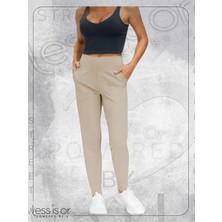 Bej Kadın Jogger Pantolon