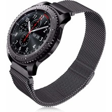 Galaxy Watch 46MM (22MM) Uyumlu Krd-12 Metal Kordon Zore - Açık Mor