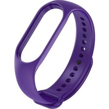 Xiaomi Mi Band 7 Uyumlu Klasik Kordon Zore - Koyu Mor