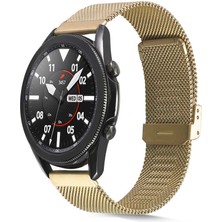 Gear S3 Uyumlu Krd-45 22MM Metal Kordon Zore - Siyah