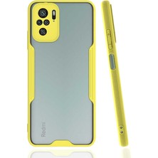 Xiaomi Redmi Note 10 Kılıf Crcr Parfe Kapak-Sarı