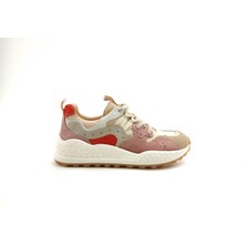 Ortoplus Deri Ortopedik Kadın Sneaker Ayakkabı ET3033 KREM KARIŞIK