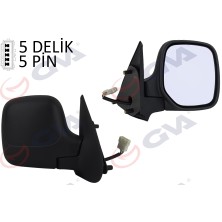 Dış Dikiz Aynası Sağ Berlıngo-Partner 97 Elektrikli Isıtmalı Konveks 5 Fiş VM-118EHR 8148.PP-8148.PC-8143.HS