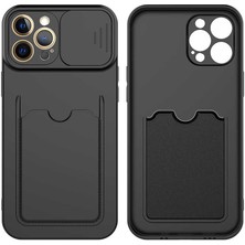 iPhone 12 Pro Kılıf ​crcr Kartix Kapak-Siyah