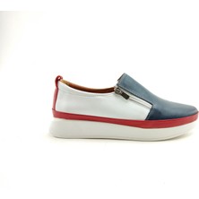 Ortoplus Deri Ortopedik Kadın Ayakkabı CT2404 MARİN