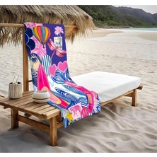 Monsterçocuk - Modern Desenler Deniz Havuz Plaj Havlusu Peştemal 160X80CM